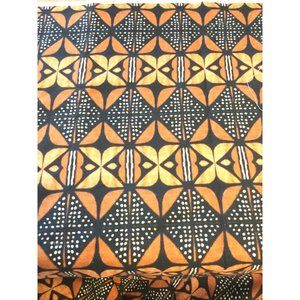 African Print Denim/Upholstery Heavyweight Cotton Fabric 106" x 58"panel